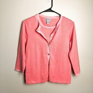 Madison Studio Pastel Cardigan Crop Top Set